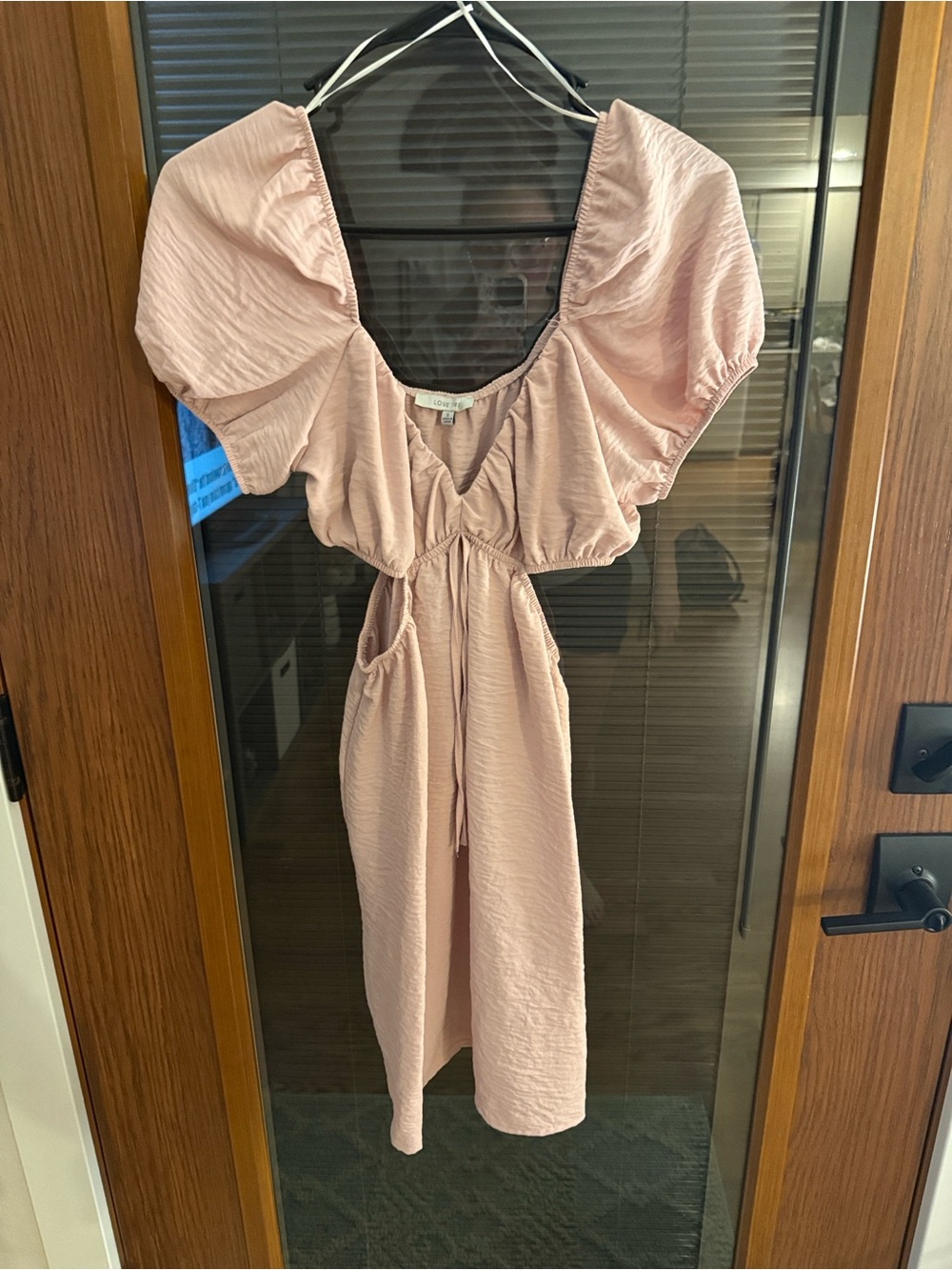 Love Tree Dusty Rose Puff Sleeve Dress